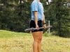 Anja Pärson tränar benmusklerna