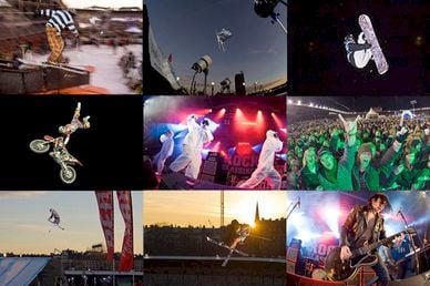 Skidåkarna intar Stockholms Stadion