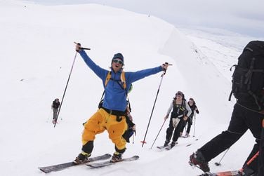 Solig fest på fjället