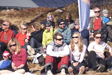 Solig fest på fjället